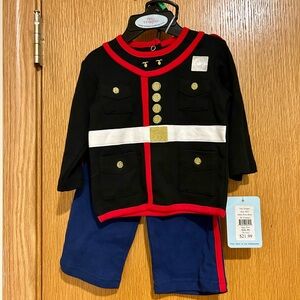 Kids Marine Costume - Black, Red, Blue
